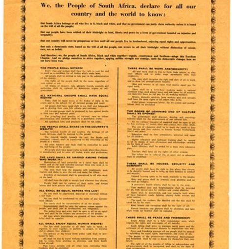 The Freedom Charter: An important document and guide for democracy.